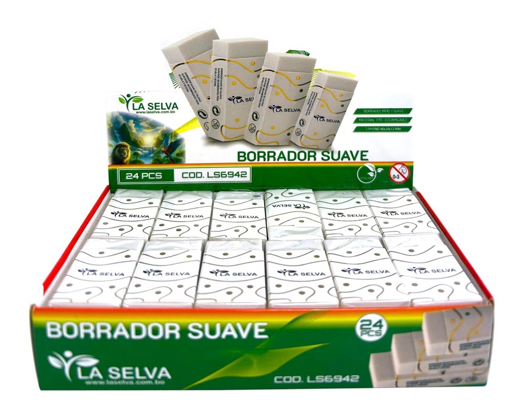 Borrador suave grande la selva 24pcs