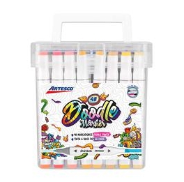 Marcador Artesco touch de 48 estuche rigido