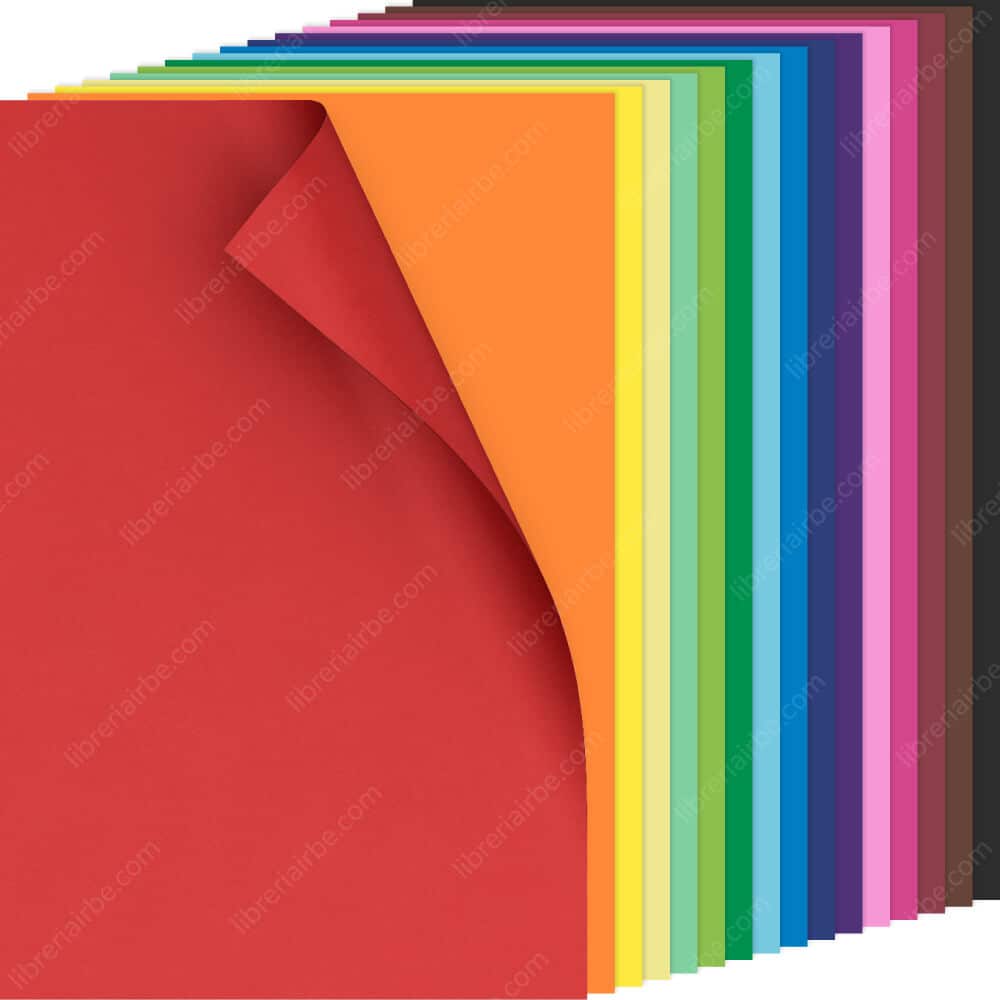 Cartulina fuerte CARTA de 10 colores surtido 180gr. la selva