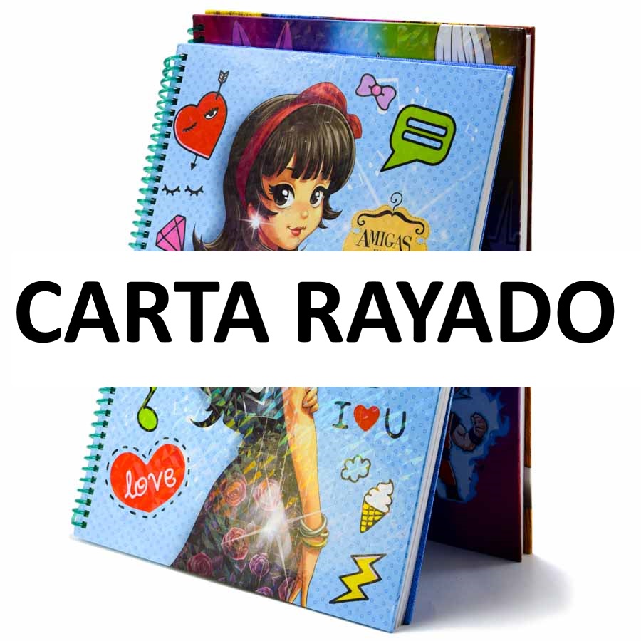 Cuaderno anillado Artesanal Carta Rayado 100H paq.-10 unid.