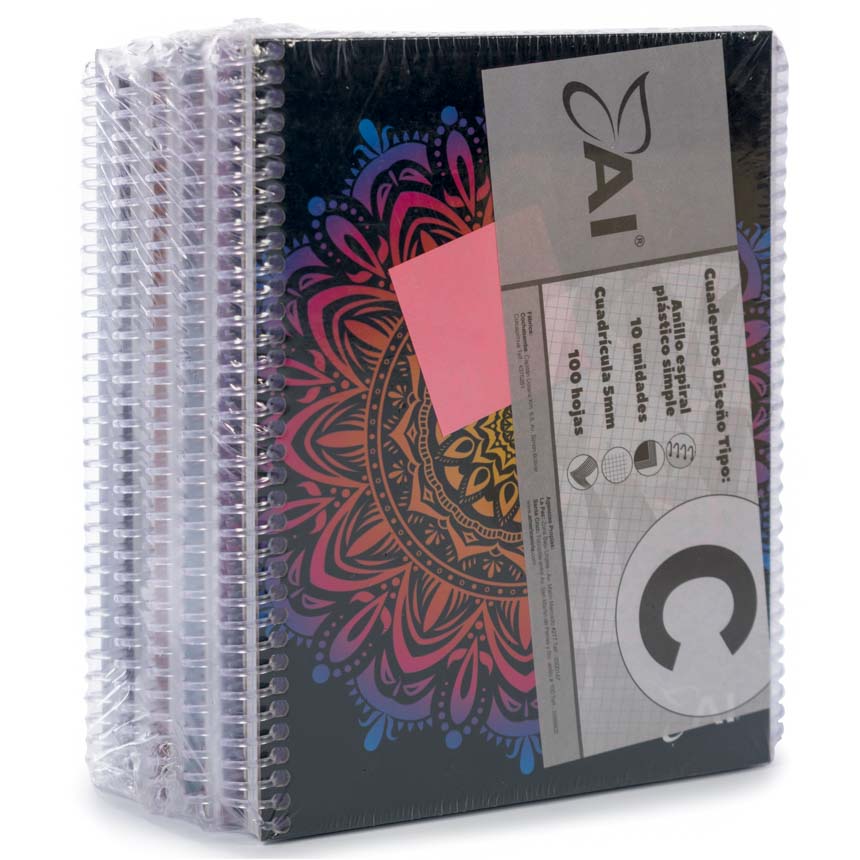 Cuaderno anillado Carta American Iris 100H