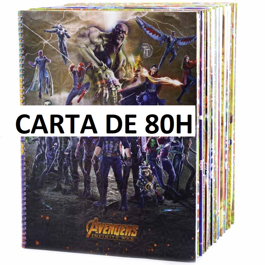 Cuaderno anillado artesanal carta 80h paq.de 10unid.