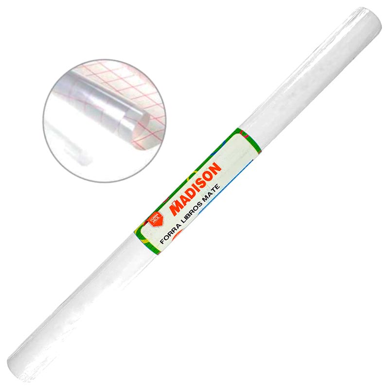 Forro adhesivo para libros plastico trasparente Artesco 3m