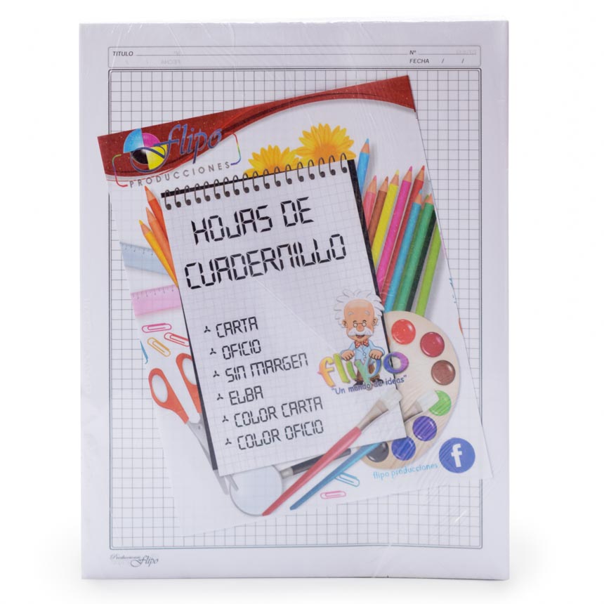Hojas cuadernillo Carta Flipo