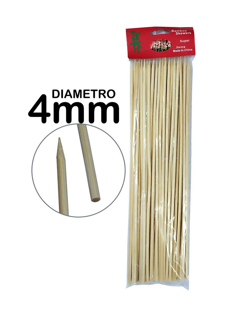 Palitos chino o brocheta GRUESO 40CTM 50pcs