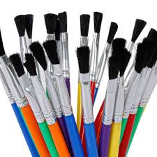 pincel Semi-redondo de 6pcs para acuarela