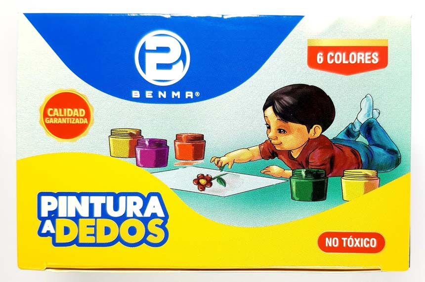 Pintura al dedo BENMA 6 colores