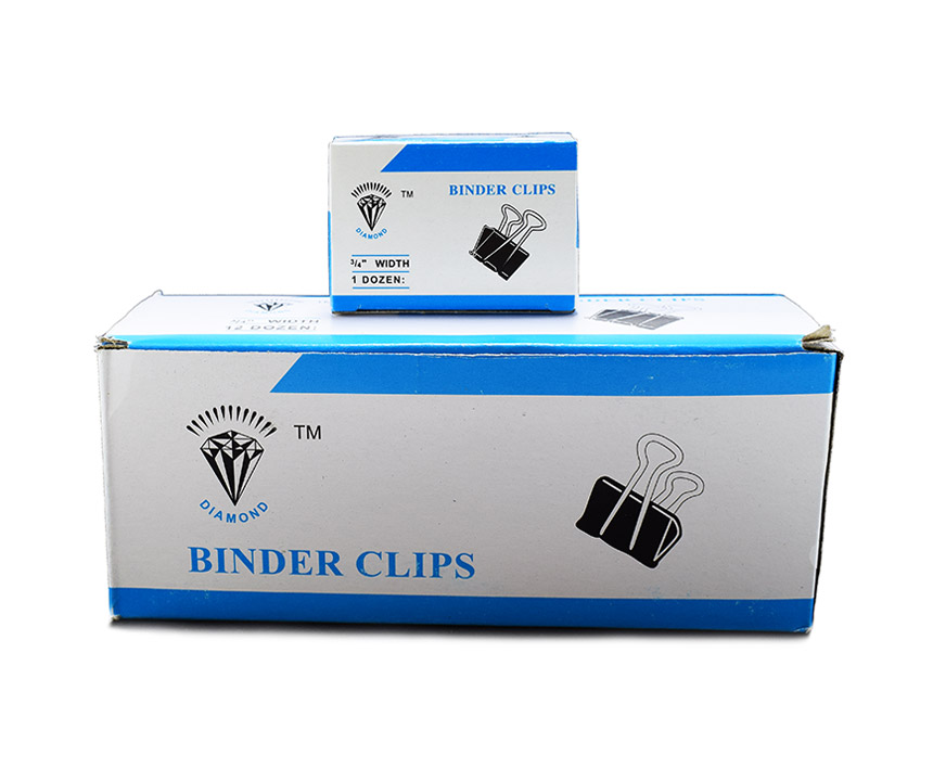 binder clips 3/4'' (19mm) 12PCS