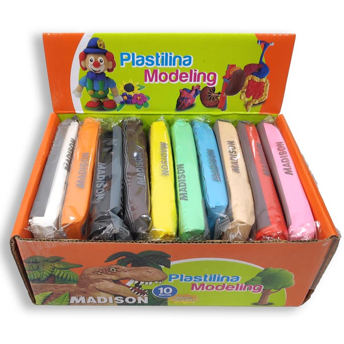Plastilina  Madison barras gigantes 10 colores