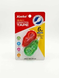 [XB-B211] Corrector En Cinta Pequeño 2en 1 6M. TAPE