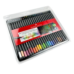 [120724SOFT] Color largo redondo Faber Castell 24 colores SUPER SOFT