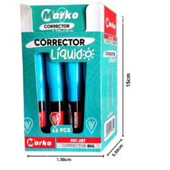 [MK-281] Corrector en Boligrafo Marko BIG 12PCS