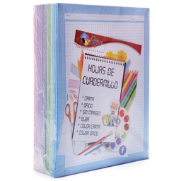 [CAR-COL- FLI] Hojas cuadernillo Carta  a Color Flipo