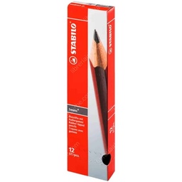 [4906/HB] Lapiz Negro swano HB c/goma stabilo  12PCS