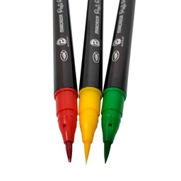 [B755/BA12] Marcador Punta Pincel Acuarelado BENMA 15 colores