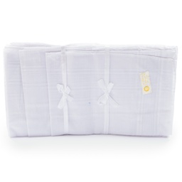 [430A] Pañuelo blanco  100% algodon para VARON 37x37cm 12PCS