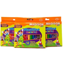 [7283] Plastilina Madison Coral 12 colores