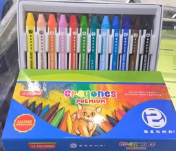 Crayones premium Benma 12 colores