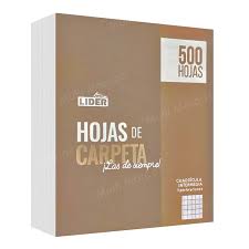 [11057] Hojas de carpeta elba o intermedia  Lider 500hjs t