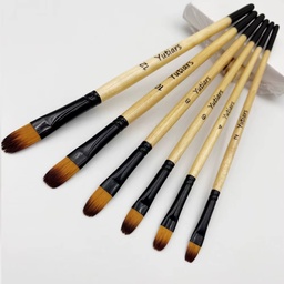 [MK-0088] Pincel lengua de gato negro MARKO 6pcs