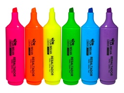 [LS6004N] Resaltador jumbo fluorescente La Selva de 6 colores