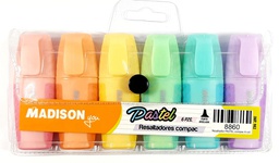 [MK-521-F] Resaltador MINI MARKO flour 6 colores