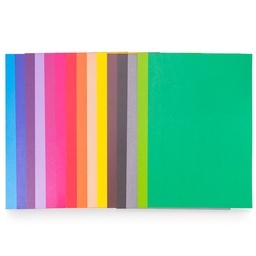 [CCH-OF100H] Cartulina fuerte OFICIO 10 colores surtido de 180gr.100hjs la selva